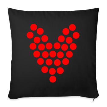 MOM. MOTHER'S DAY. HAPPY MOTHER'S DAY - Sofa pillowcase 17,3'' x 17,3'' (45 x 45 cm) - black - Front
