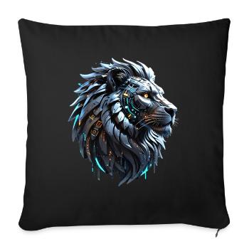 An adorable cartoon bird parade - Sofa pillowcase 17,3'' x 17,3'' (45 x 45 cm) - black - Front