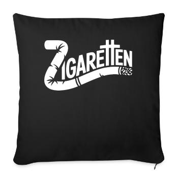 Cigarettes - Mèmes Allemands - Housse de coussin décorative 45 x 45 cm - noir - Devant