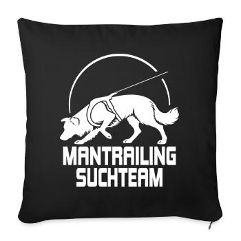 Équipe de recherche de chasse de Border Collie Dogs Dog - Housse de coussin décorative 45 x 45 cm - noir - Devant