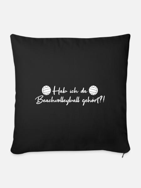 Beachvolleyball - Sofakissenbezug 45 x 45 cm - Schwarz