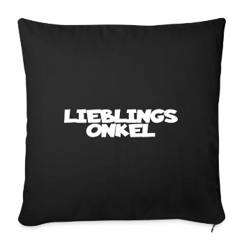 Uncle Favorite Uncle - Sofa pillowcase 17,3'' x 17,3'' (45 x 45 cm) - black - Front