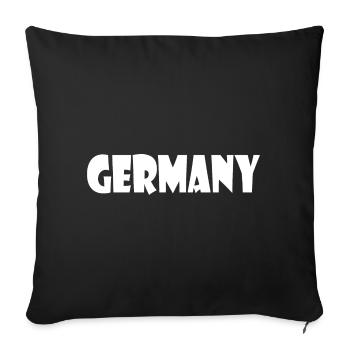 Germany - Germany - Sofa pillowcase 17,3'' x 17,3'' (45 x 45 cm) - black - Front