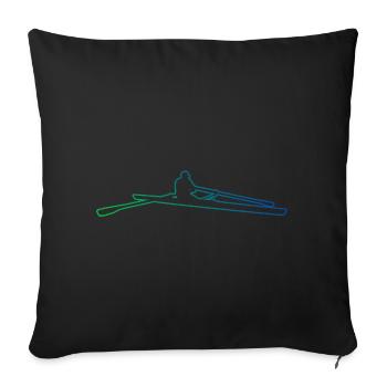 Rameurs Femmes Aviron Hommes Aviron - Housse de coussin décorative 45 x 45 cm - noir - Devant