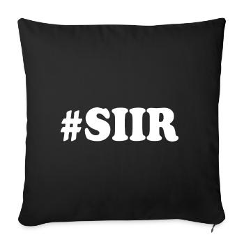 Siir - Housse de coussin décorative 45 x 45 cm - noir - Devant