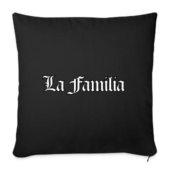 La Familia | COULEURS CHANGEABLES - Housse de coussin décorative 45 x 45 cm - noir - Devant