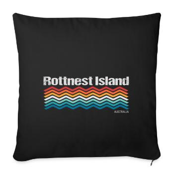 Île Rottnest - Housse de coussin décorative 45 x 45 cm - noir - Devant