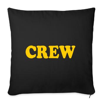 Crew - Housse de coussin décorative 45 x 45 cm - noir - Devant