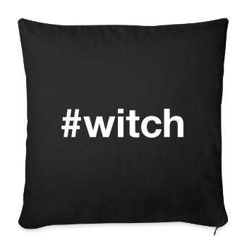 WITCH Hashtag - Sofakissenbezug 45 x 45 cm - Schwarz - Vorne