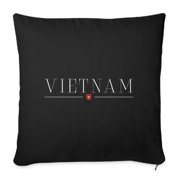 J’adore le Vietnam - Housse de coussin décorative 45 x 45 cm - noir - Devant