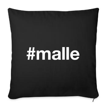 MALLE Mallorca - Sofakissenbezug 45 x 45 cm - Schwarz - Vorne