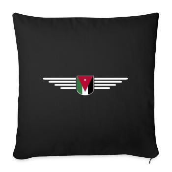 Jordan Amman Fan Outfit T-Shirt Design Gift - Housse de coussin décorative 45 x 45 cm - noir - Devant