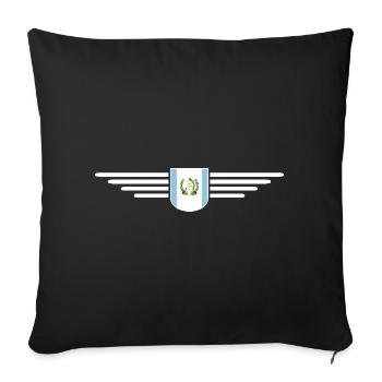 J’aime le Guatemala, T-shirt Style Design - Housse de coussin décorative 45 x 45 cm - noir - Devant