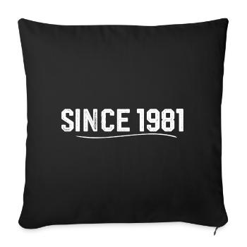 Legendär seit 1981 geburtstagsgeschenk 1981 - Sofakissenbezug 45 x 45 cm - Schwarz - Vorne