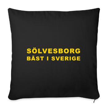 Champions de Suède 2025 - Housse de coussin décorative 45 x 45 cm - noir - Devant