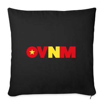 Viêt Nam - Housse de coussin décorative 45 x 45 cm - noir - Devant