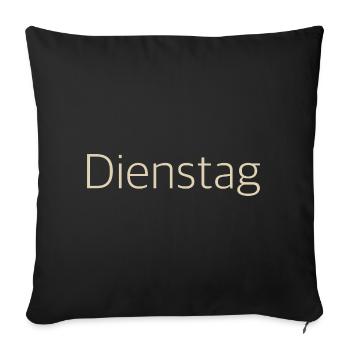 Duienstag - Sofakissenbezug 45 x 45 cm - Schwarz - Vorne