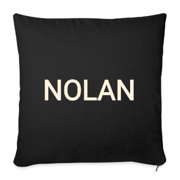 Nolan - Sofakissenbezug 45 x 45 cm - Schwarz - Vorne