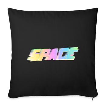 Space - Sofakissenbezug 45 x 45 cm - Schwarz - Vorne