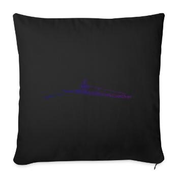 Rameurs Femmes Aviron Hommes Aviron - Housse de coussin décorative 45 x 45 cm - noir - Devant