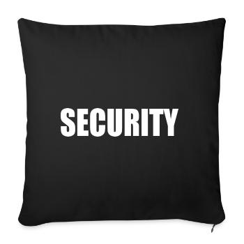 Security - Sofa pillowcase 17,3'' x 17,3'' (45 x 45 cm) - black - Front