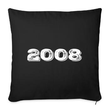 Birthday Gift 2008 - 2008 - Sofa pillowcase 17,3'' x 17,3'' (45 x 45 cm) - black - Front