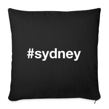 SYDNEY Australie Hashtag - Housse de coussin décorative 45 x 45 cm - noir - Devant