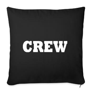 Crew - Housse de coussin décorative 45 x 45 cm - noir - Devant