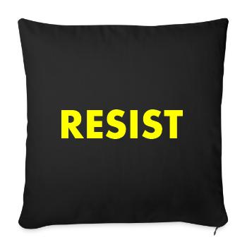 Resist - Sofakissenbezug 45 x 45 cm - Schwarz - Vorne