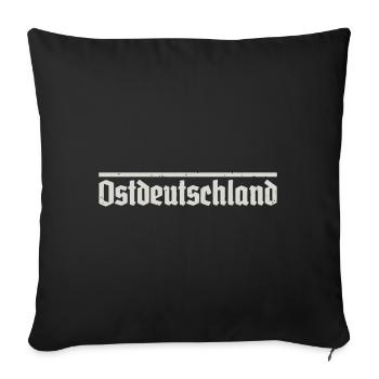 Ostdeutschland Ossi Osten - Sofakissenbezug 45 x 45 cm - Schwarz - Vorne