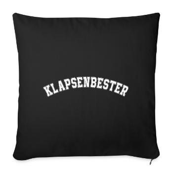 Slap Best Crazy Madhouse Office Saying - Sofa pillowcase 17,3'' x 17,3'' (45 x 45 cm) - black - Front