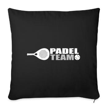 Padel-Team - Sofakissenbezug 45 x 45 cm - Schwarz - Vorne