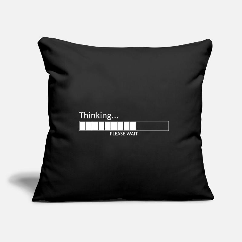 Thinking... Please Wait Lustiger Computer Spruch Sofakissenbezug 45 x 45 cm