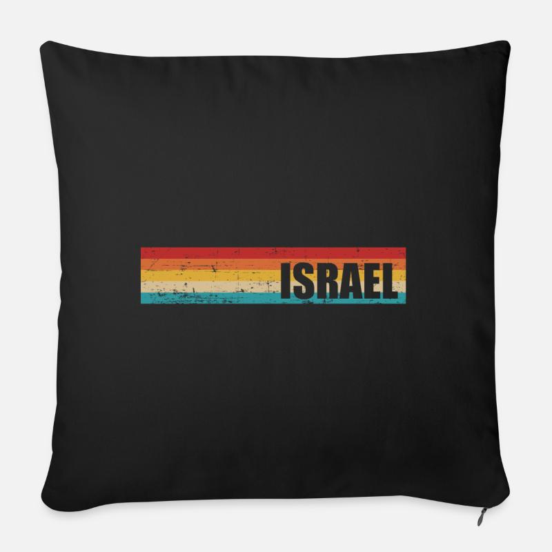 Israel - Sofakissenbezug 45 x 45 cm - Schwarz