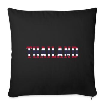 La Thaïlande - Housse de coussin décorative 45 x 45 cm - noir - Devant