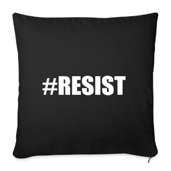 Resist - Housse de coussin décorative 45 x 45 cm - noir - Devant