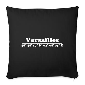 Coordonnées de Versailles - Housse de coussin décorative 45 x 45 cm - noir - Devant