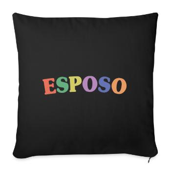 Esposo Husband To Be Groom Married Men Wedding - Sofa pillowcase 17,3'' x 17,3'' (45 x 45 cm) - black - Front