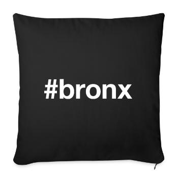 BRONX Hashtag - Sofa pillowcase 17,3'' x 17,3'' (45 x 45 cm) - black - Front