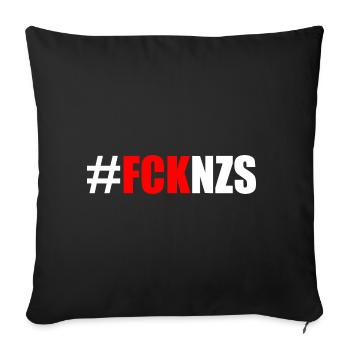 Fck nzs - Sofakissenbezug 45 x 45 cm - Schwarz - Vorne