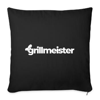 Grillmeister - Sofakissenbezug 45 x 45 cm - Schwarz - Vorne