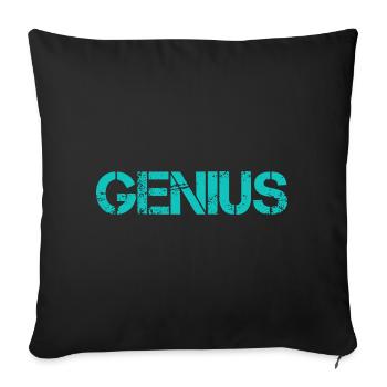 GÉNIE - Housse de coussin décorative 45 x 45 cm - noir - Devant