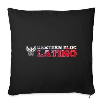 Ostblock Latino Pole Polen weißer Adler Geschenk - Sofakissenbezug 45 x 45 cm - Schwarz - Vorne