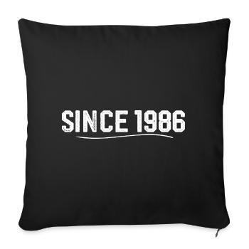Légendaire depuis 1986 cadeau d’anniversaire 1986 - Housse de coussin décorative 45 x 45 cm - noir - Devant