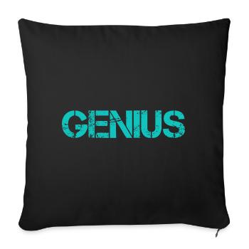 Génie - Housse de coussin décorative 45 x 45 cm - noir - Devant