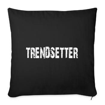Pionnier de tendances - Housse de coussin décorative 45 x 45 cm - noir - Devant