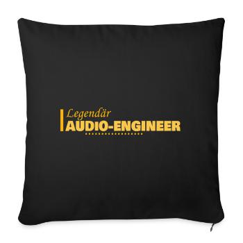 Audio-Engineer als Job - Sofakissenbezug 45 x 45 cm - Schwarz - Vorne