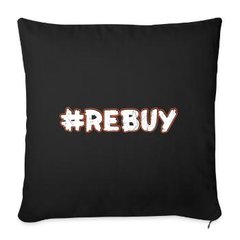 Poker Poker Ass Casino Hold'em All In Gift - Sofa pillowcase 17,3'' x 17,3'' (45 x 45 cm) - black - Front