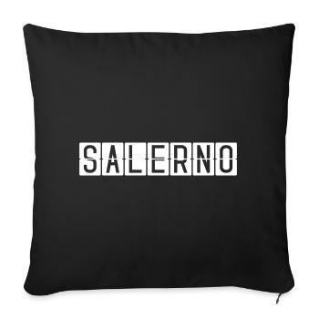 Salerno Airport Sign - Sofa pillowcase 17,3'' x 17,3'' (45 x 45 cm) - black - Front