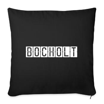 Bocholt Airport Sign - Sofa pillowcase 17,3'' x 17,3'' (45 x 45 cm) - black - Front